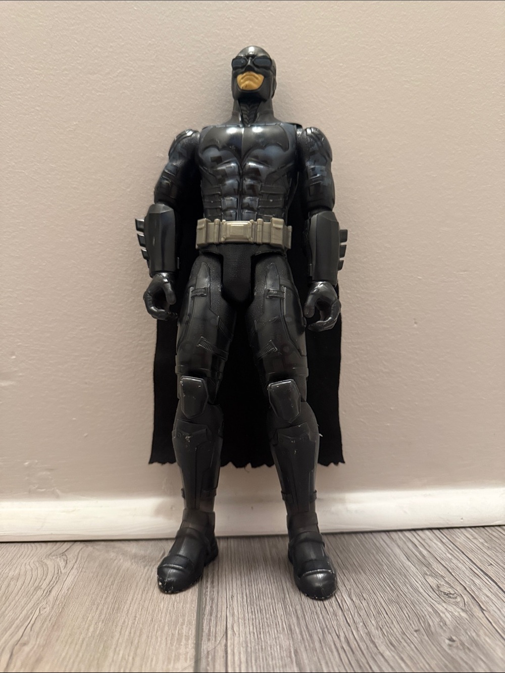 DC Black & Gold Bat Hero Action Figure with Cape